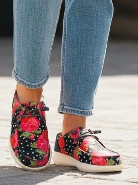 Ariat x Rodeo Quincy Hilo Punchy Polka Dot Floral Shoes Women’s 10 B NEW BOX